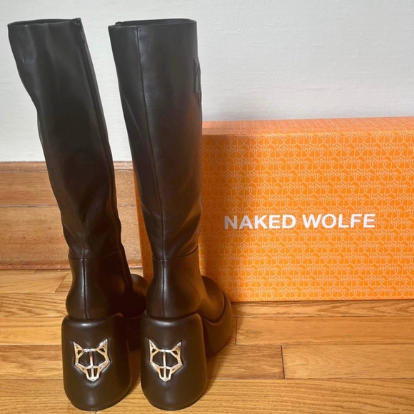 Naked Wolfe - Wanted Black Women Boots 9US/39EU - Picture 1 of 5